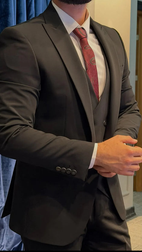 Black Plus Size Suit