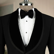 Black Velvet Shawl Lapel Tuxedo
