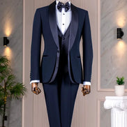 Wilson Navy Blue Tuxedo for Men