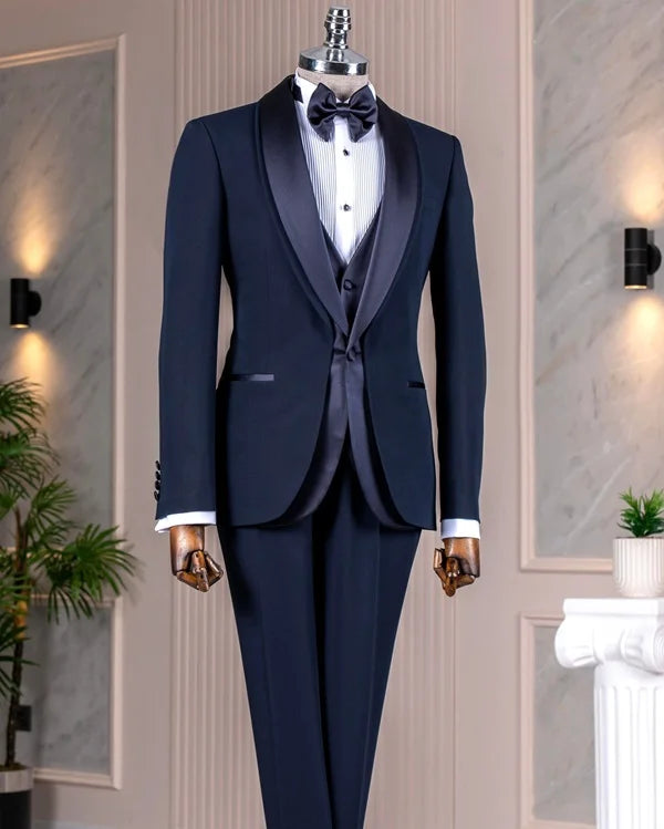 Wilson Navy Blue Tuxedo for Men