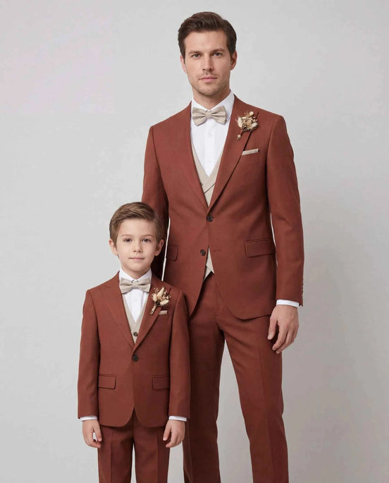 Wilson Rust Brown Father and Son Suit