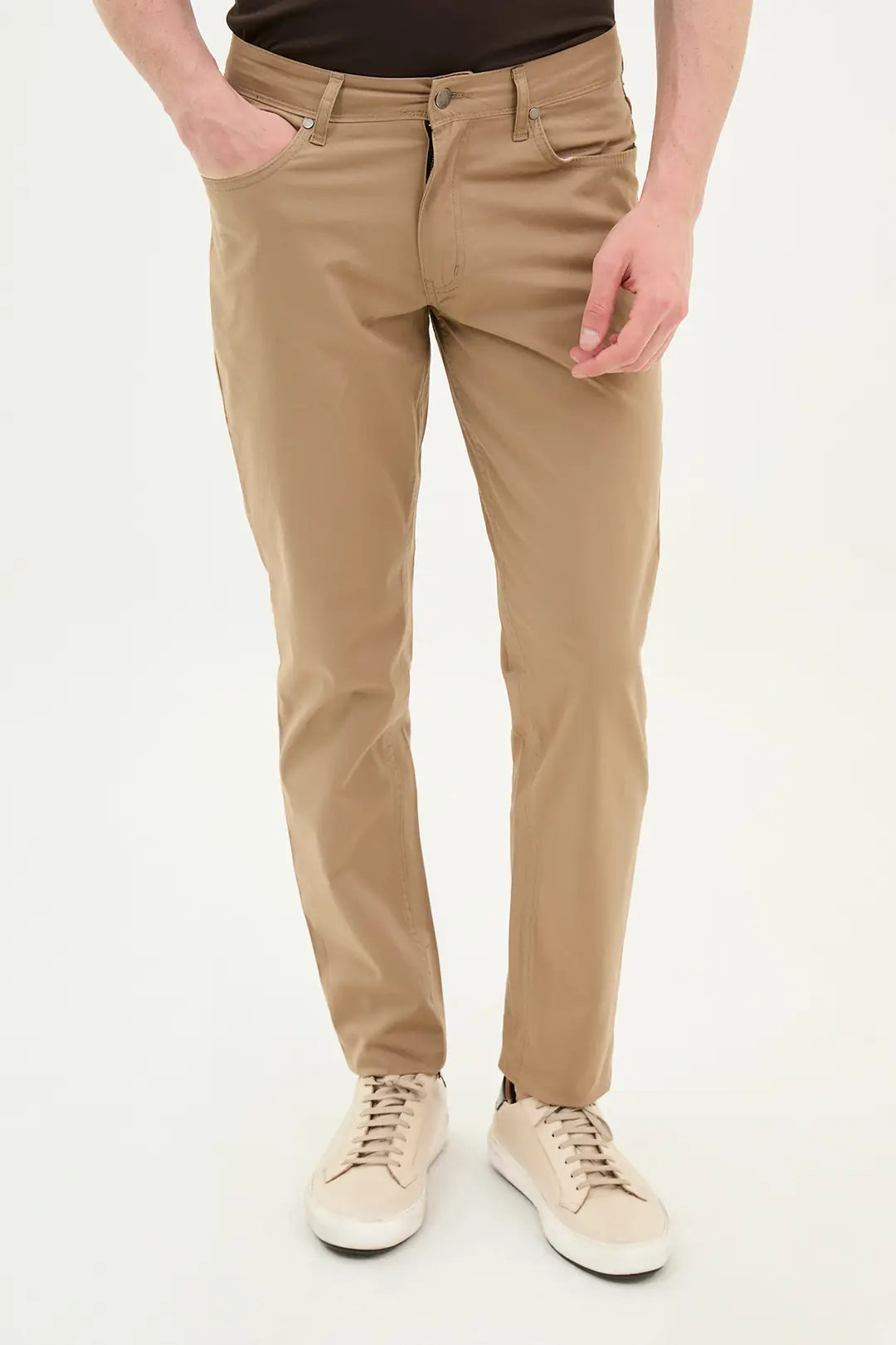 Slim Fit Light Brown Jeans