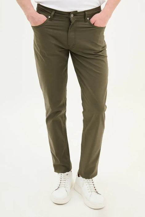 Slim Fit Green Jeans
