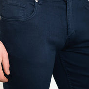 Slim Fit Navy Blue Jeans