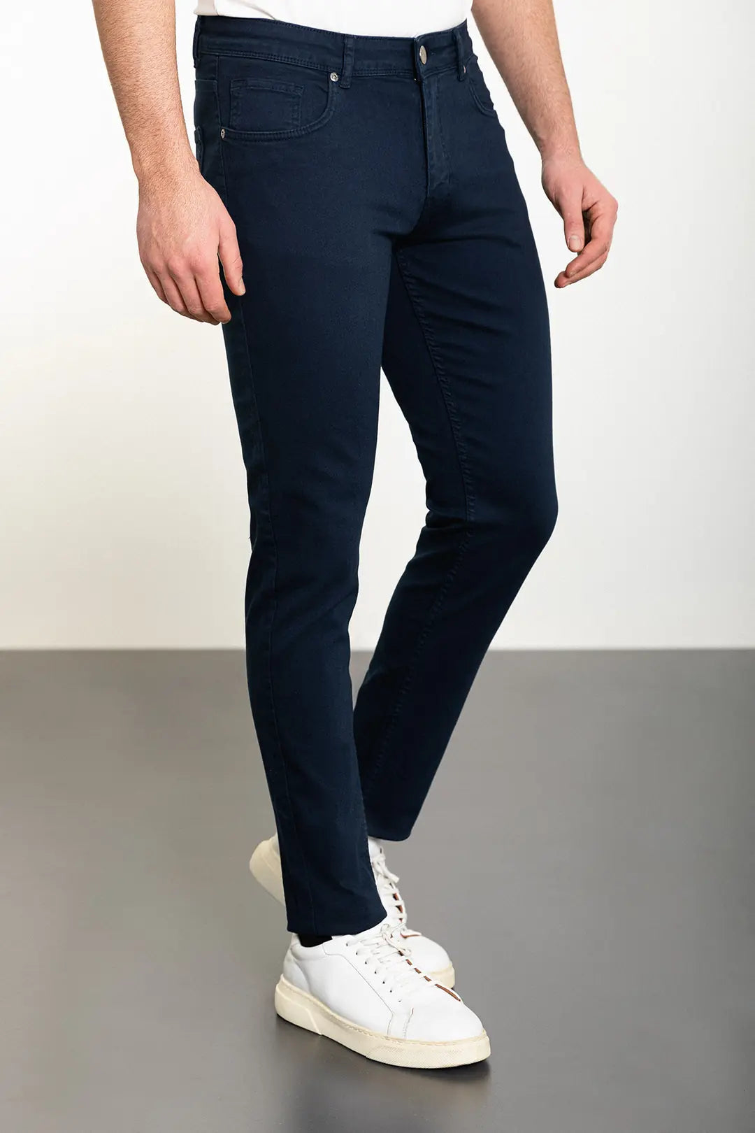 Slim Fit Navy Blue Jeans
