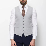 Light Gray Wool Suit Vest