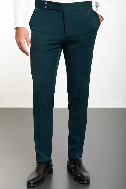 Dark Green Wool Pants