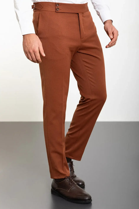 Rust Mens Wool Pants 
