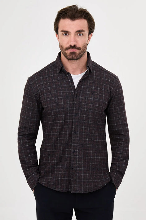 Black Windowpane Shirt