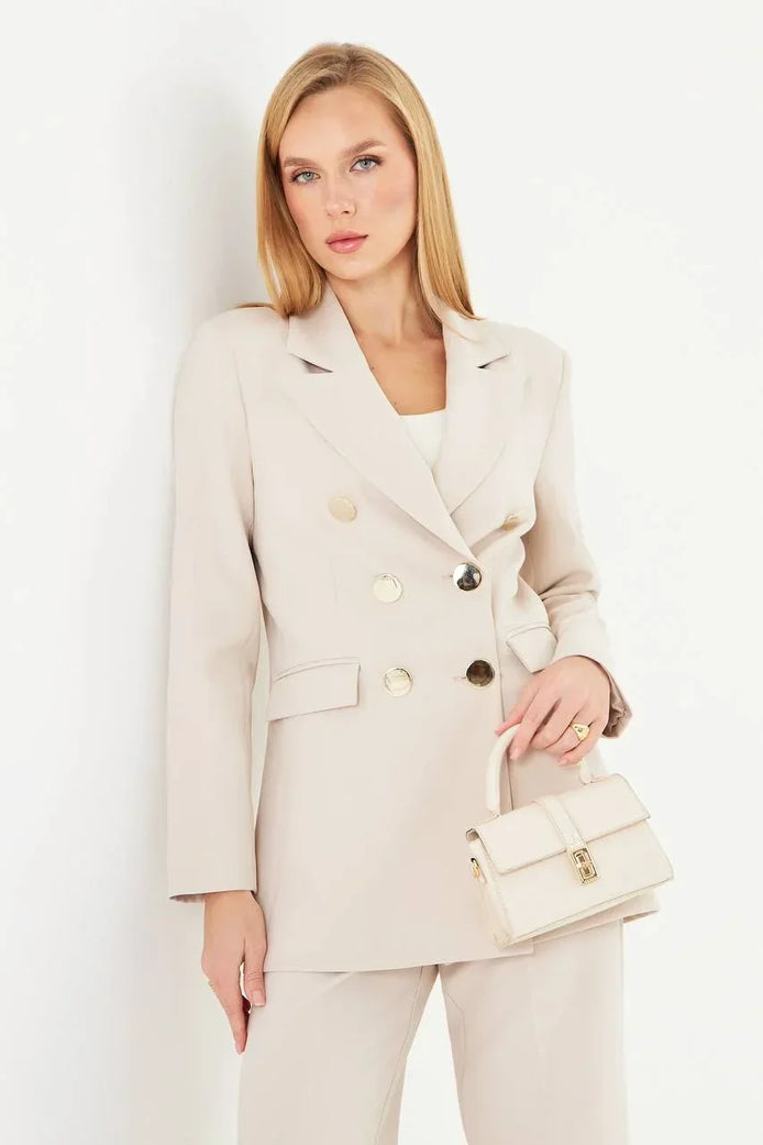 Beige Business Suit for Women