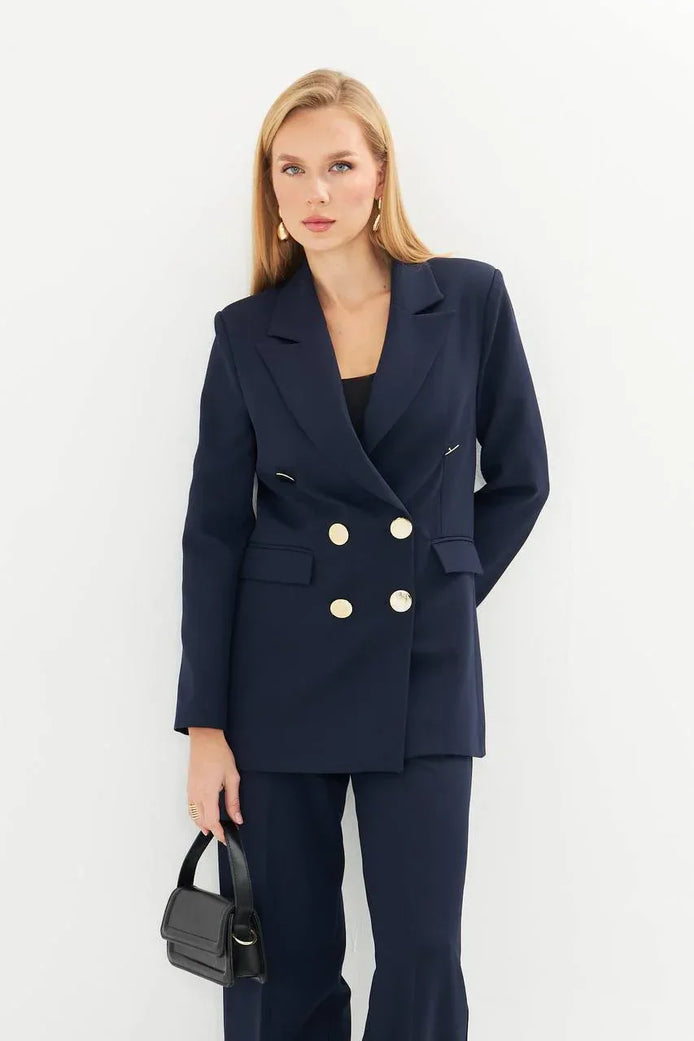 Navy Blue Business Suit for Women