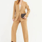 Women's Slim Suit Brown