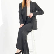 Women's Slim Suit Dark Gray