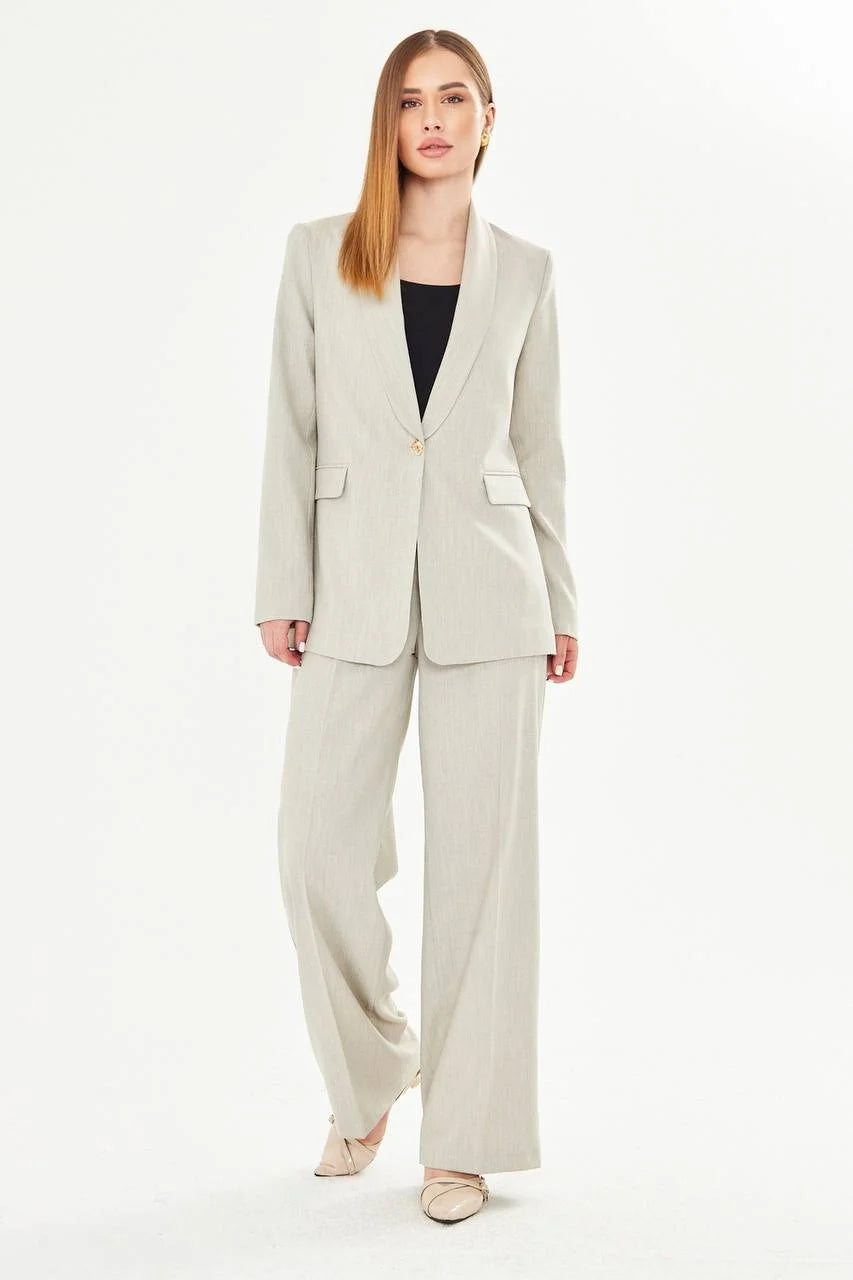 Women's Slim Suit Light Beige