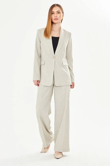 Women's Slim Suit Light Beige