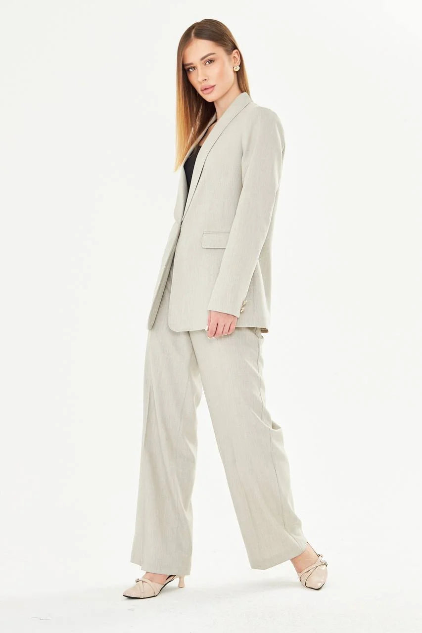 Women's Slim Suit Light Beige