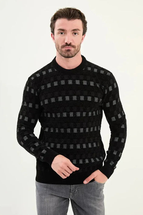 Ames Cotton Crewneck Sweater Black