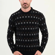 Ames Cotton Crewneck Sweater Navy Blue