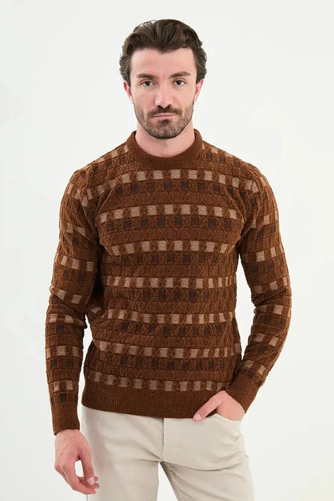 Ames Cotton Crewneck Sweater Rust