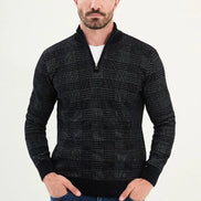 Ames Quarter Zip Sweater Mens Navy Blue