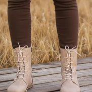 Barefoot Beige Ankle Boots for Women