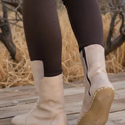 Women's Barefoot Beige Ankle Boots