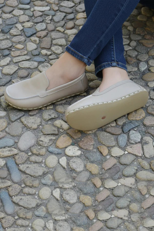 Barefoot Beige Leather Shoes