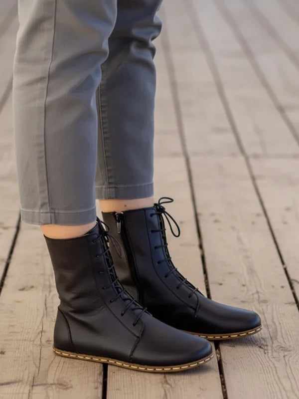 Barefoot Black Ankle Boots for Women