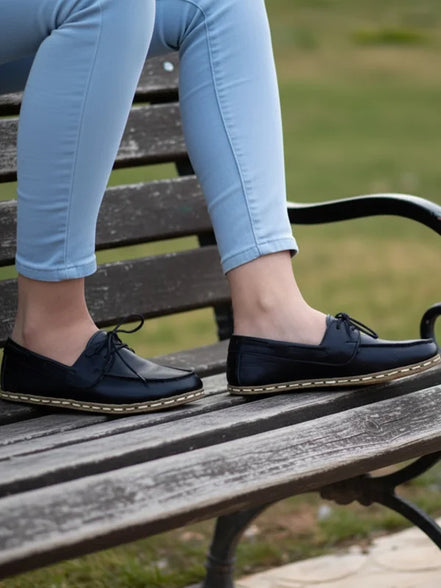 Women Black Boat Shoes