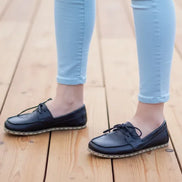 Barefoot Black Boat Shoes