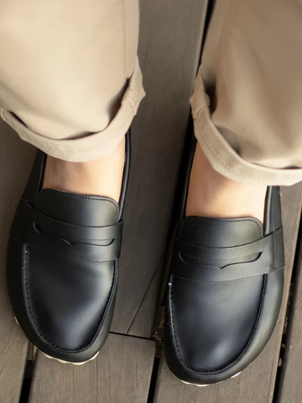 Barefoot Black Penny Loafers for Women