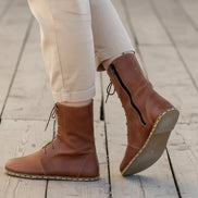 Barefoot Brown Ankle Boots for Women 