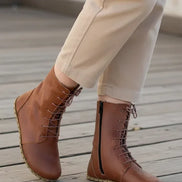 Barefoot Brown Ankle Boots for Women 