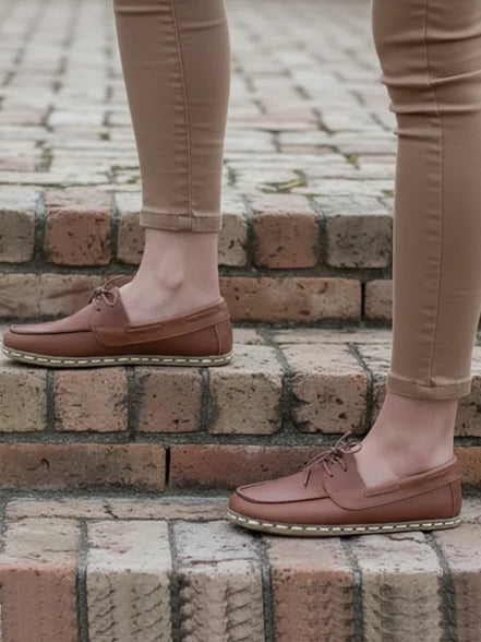 Women Brown Boat Shoes