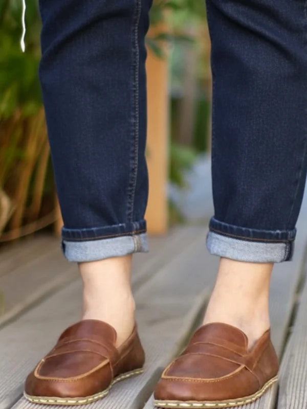 Barefoot Brown Penny Loafers for Women