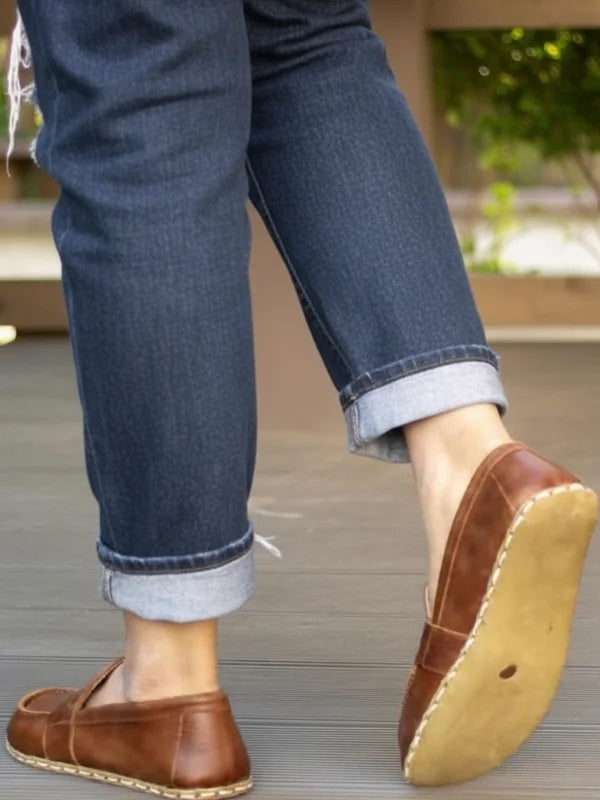 Women Brown Penny Loafers