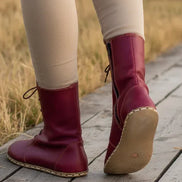 Barefoot Burgundy Ankle Boots