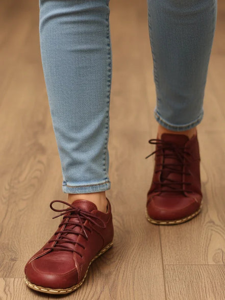 Barefoot Burgundy Sneakers for Women