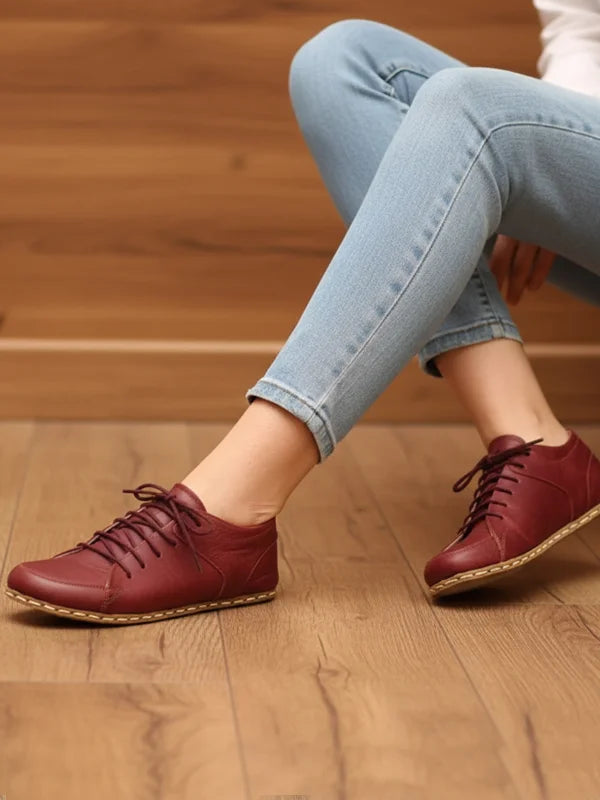 Barefoot Burgundy Red Sneakers