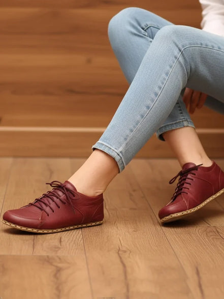 Barefoot Burgundy Red Sneakers