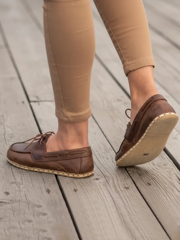 Women Coffee Boat Shoes