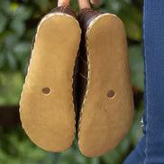 Coffee Leather Sneakers