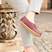 Barefoot Women's Burgundy Ballet Flats