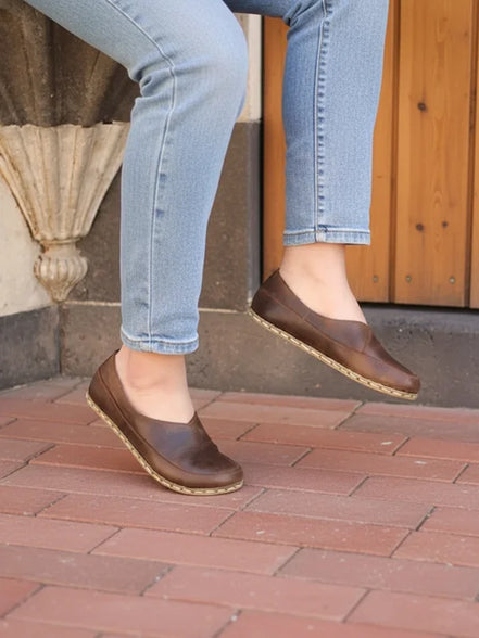 Barefoot Women's Coffee Ballet Flats