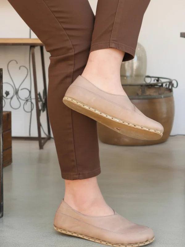 Barefoot Light Brown Ballet Flats