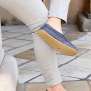 Barefoot Women's Navy Blue Ballet Flats
