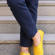 Barefoot Cross Yellow Ballet Flats for Women