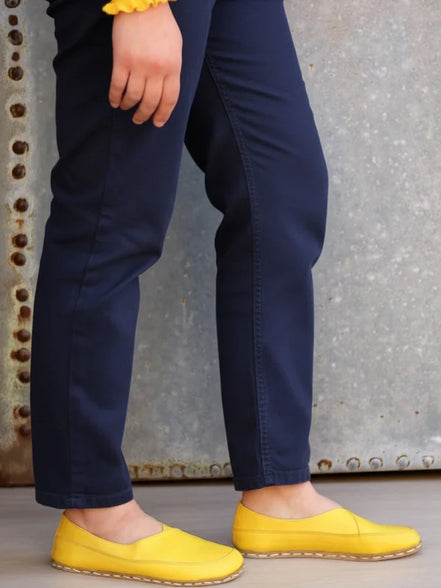 Barefoot Women's Yellow Ballet Flats