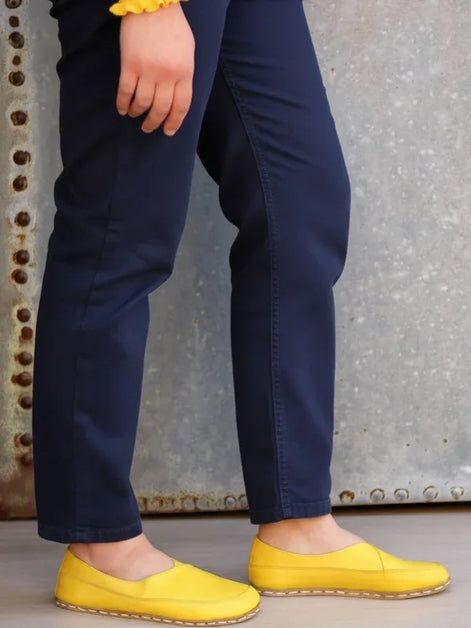 Barefoot Women's Yellow Ballet Flats