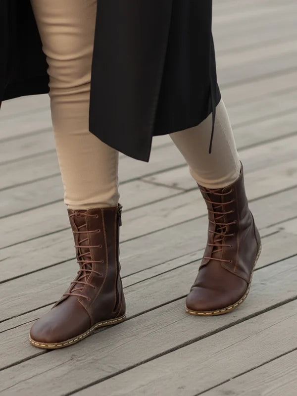 Barefoot Women's Dark Brown Ankle Boots